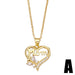 Wholesale zircon cross heart butterfly mother's day necklace JDC-NE-AOS015 Necklaces 翱昇 A Wholesale Jewelry JoyasDeChina Joyas De China