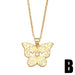 Wholesale zircon cross heart butterfly mother's day necklace JDC-NE-AOS015 Necklaces 翱昇 B Wholesale Jewelry JoyasDeChina Joyas De China