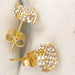 Wholesale zircon electroplated metal earrings JDC-ES-WN010 Earrings 薇妮 Wholesale Jewelry JoyasDeChina Joyas De China