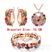 Wholesale Zircon Gem Copper Bridal Earrings Bracelet Crystal Necklace Set MOQ≥2 JDC-NE-Kas002 Necklaces 卡诗 MOQ2 16CM Wholesale Jewelry JoyasDeChina Joyas De China