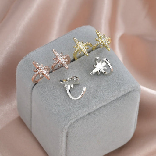 Wholesale Zircon Meteor Ear Clip JDC-ES-ChiH013 Earrings 池豪 Wholesale Jewelry JoyasDeChina Joyas De China