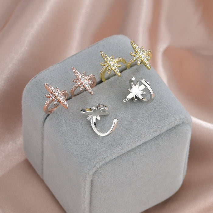 Wholesale Zircon Meteor Ear Clip JDC-ES-ChiH013 Earrings 池豪 Wholesale Jewelry JoyasDeChina Joyas De China