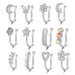 Wholesale zircon nose clip puncture JDC-NS-WH001 Piercings 威怀 Wholesale Jewelry JoyasDeChina Joyas De China