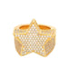 Wholesale Zircon Pentagram Metal Rings JDC-RS-WN103 Rings 薇妮 Wholesale Jewelry JoyasDeChina Joyas De China