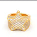 Wholesale Zircon Pentagram Metal Rings JDC-RS-WN103 Rings 薇妮 Wholesale Jewelry JoyasDeChina Joyas De China