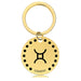 Wholesale Zodiac Sign Gold Stainless Steel Lettered Metal Keychain JDC-KC-GangGu021 Keychains 钢古 Wholesale Jewelry JoyasDeChina Joyas De China