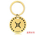 Wholesale Zodiac Sign Gold Stainless Steel Lettered Metal Keychain JDC-KC-GangGu021 Keychains 钢古 Wholesale Jewelry JoyasDeChina Joyas De China