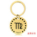 Wholesale Zodiac Sign Gold Stainless Steel Lettered Metal Keychain JDC-KC-GangGu021 Keychains 钢古 89 Wholesale Jewelry JoyasDeChina Joyas De China