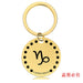 Wholesale Zodiac Sign Gold Stainless Steel Lettered Metal Keychain JDC-KC-GangGu021 Keychains 钢古 93 Wholesale Jewelry JoyasDeChina Joyas De China