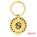 Wholesale Zodiac Sign Gold Stainless Steel Lettered Metal Keychain JDC-KC-GangGu021 Keychains 钢古 Wholesale Jewelry JoyasDeChina Joyas De China