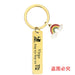 Wholesale Zodiac Sign Gold Stainless Steel Lettering Rainbow Metal Keychain JDC-KC-GangGu022 Keychains 钢古 45 Wholesale Jewelry JoyasDeChina Joyas De China