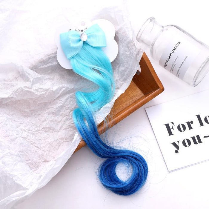 Bulk Jewelry WholesaleHair Clips children's fashion color bow wig hair clips JDC-HC-i043 Wholesale factory from China YIWU China