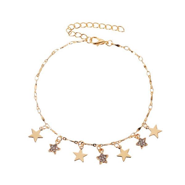 Bulk Jewelry Wild five-pointed star tassel anklet wholesaleJDC-AS-d009 Wholesale factory from China YIWU China