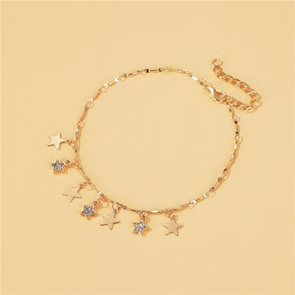 Bulk Jewelry Wild five-pointed star tassel anklet wholesaleJDC-AS-d009 Wholesale factory from China YIWU China